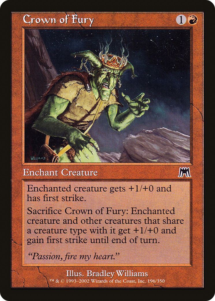 Crown of Fury (ONS-196) - Onslaught Foil