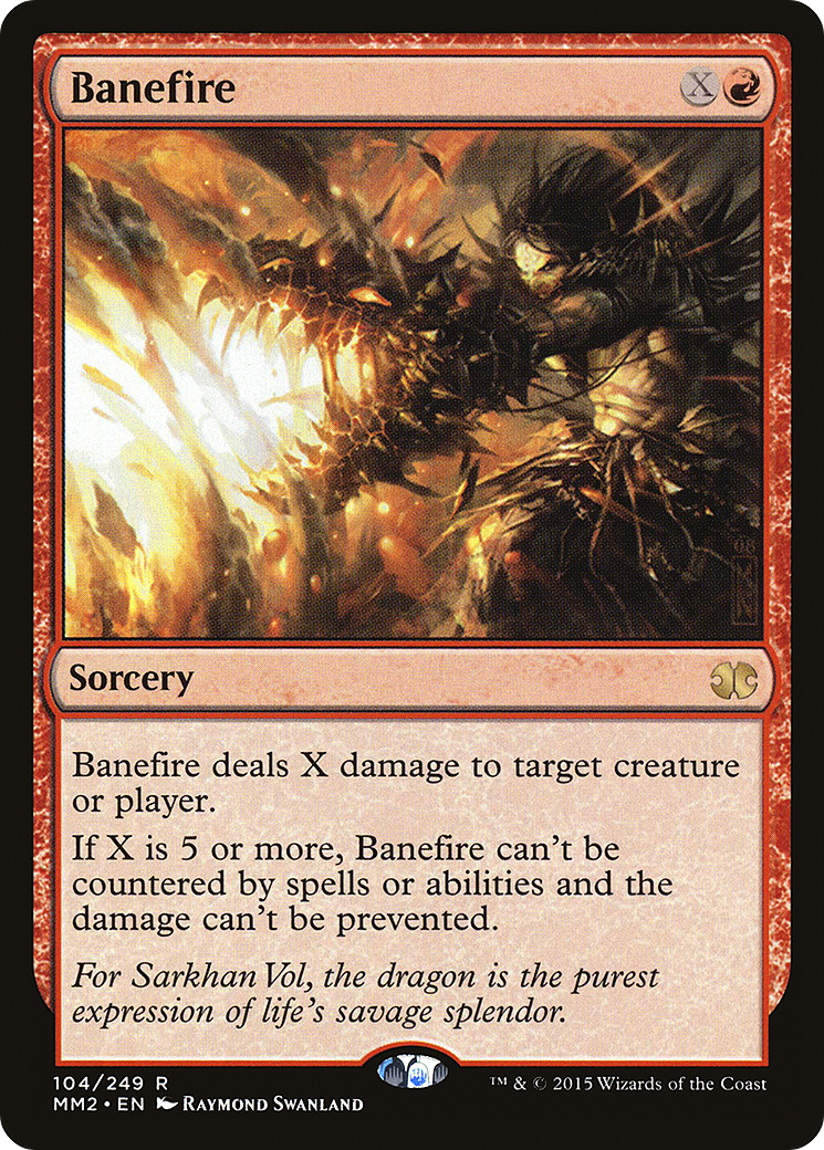 Banefire (MM2-104) - Modern Masters 2015 Foil