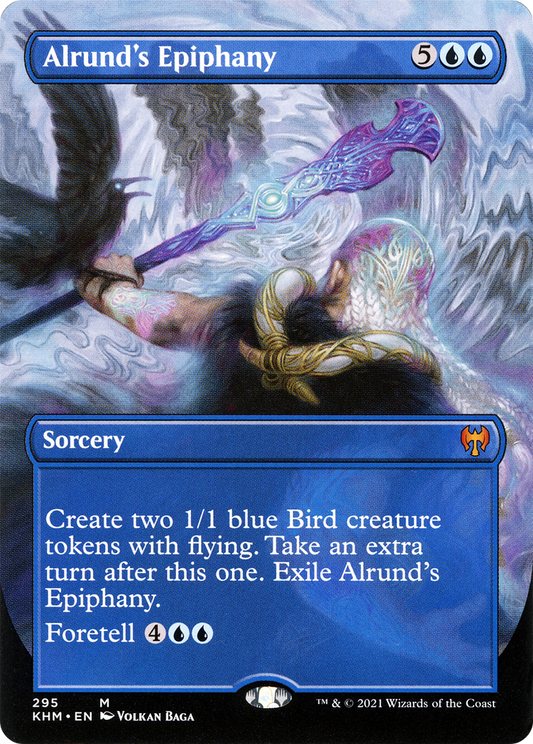 Alrund's Epiphany (Borderless) (KHM-295) - Kaldheim (Borderless) Foil