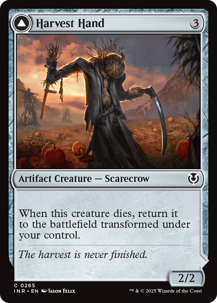 Harvest Hand // Scrounged Scythe (INR-265) - Innistrad Remastered Foil