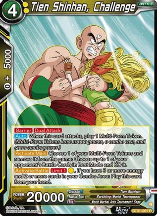 Tien Shinhan, Challenge (BT31-061) - Impact Beyond Dimensions
