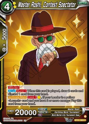 Master Roshi, Contest Spectator (BT31-063) - Impact Beyond Dimensions