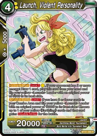 Launch, Violent Personality (BT31-066) - Impact Beyond Dimensions Foil
