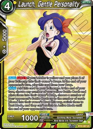 Launch, Gentle Personality (BT31-067) - Impact Beyond Dimensions