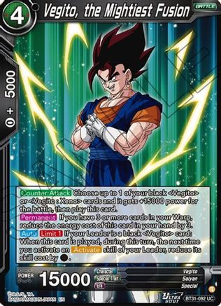 Vegito, the Mightiest Fusion (BT31-092) - Impact Beyond Dimensions