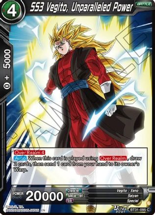 SS3 Vegito, Unparalleled Power (BT31-095) - Impact Beyond Dimensions