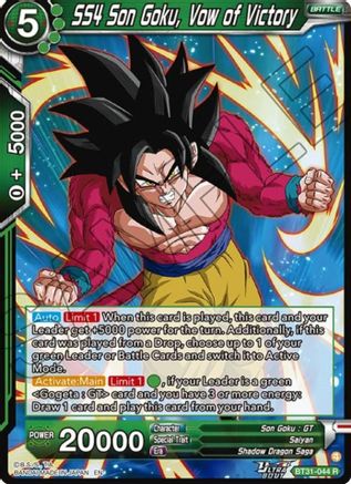 SS4 Son Goku, Vow of Victory (BT31-044) - Impact Beyond Dimensions Foil