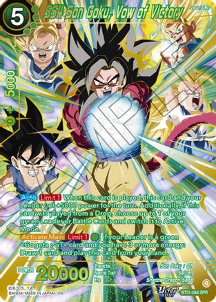 SS4 Son Goku, Vow of Victory (SPR) (BT31-044) - Impact Beyond Dimensions Foil