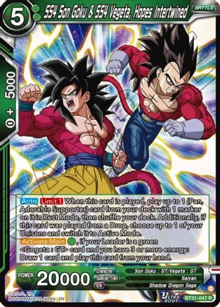 SS4 San Goku & SS4 Vegeta, Hopes Intertwined (BT31-047) - Impact Beyond Dimensions