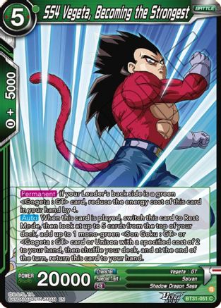 SS4 Vegeta, Becoming the Strongest (BT31-051) - Impact Beyond Dimensions