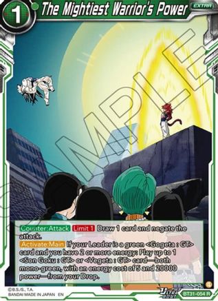 The Mightiest Warrior's Power (BT31-055) - Impact Beyond Dimensions Foil