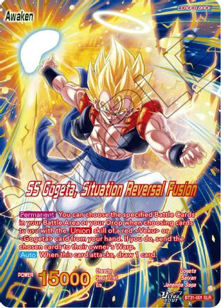 Son Goku & Vegeta // SS Gogeta, Situation Reversal Fusion (SLR) (BT31-001) - Impact Beyond Dimensions Foil