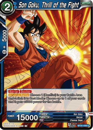 Son Goku, Thrill of the Fight (BT31-030) - Impact Beyond Dimensions