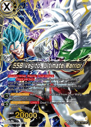 SSB Vegito, Ultimate Warrior (BT31-147) - Impact Beyond Dimensions Foil