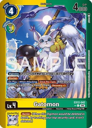 Gatomon (Limited Foil) (EX12-042) - Digital World Shambala Foil