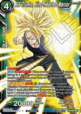 SS Trunks, Kind-Hearted Warrior (Ultra-Bout Series Tournament Pack Vol.3) (P-747) - Tournament Promotion Cards