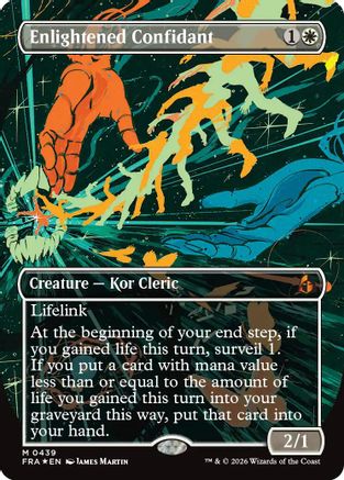 Enlightened Confidant (Borderless) (0439) (FRA-439) - Reality Fracture Foil