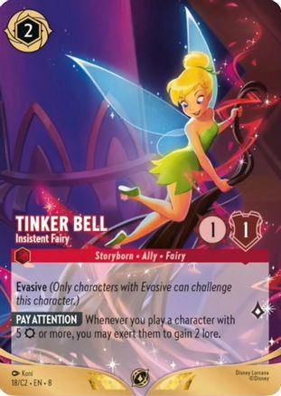 Tinker Bell - Insistent Fairy (18) - Disney Lorcana Promo Cards
