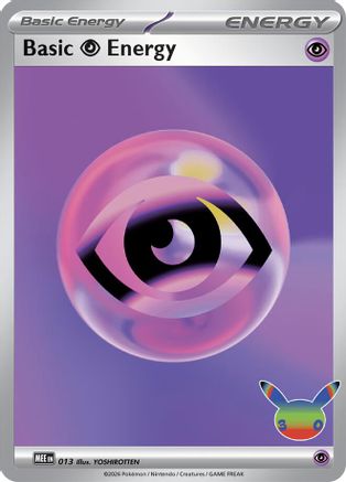 Basic Psychic Energy 013  - Holofoil MEE Mega Evolution Energies - Futuristic Rare
