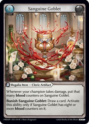 Sanguine Goblet (019) - asphodelparadise Draft Pack