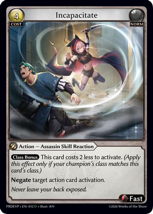 Incapacitate (012) - asphodelparadise Event Pack Foil