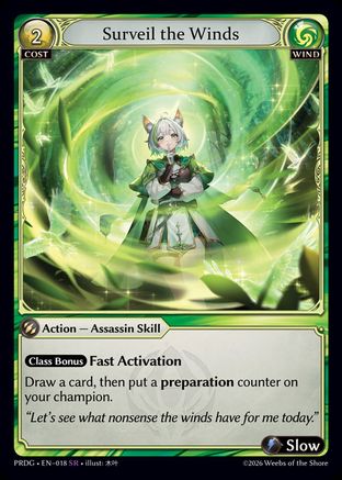 Surveil the Winds (018) - asphodelparadise Grimoire Foil