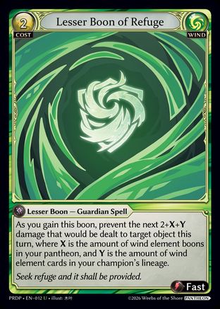 Lesser Boon of Refuge (012) - asphodelparadise Pantheon