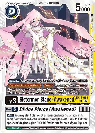 Sistermon Blanc (Awakened) // Divine Pierce (Awakened) (EX13-065) - Chivalrous XIII Foil