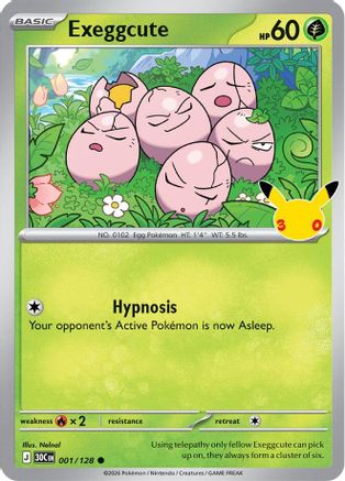 Exeggcute 001  - Holofoil ME 30th Celebration - Common