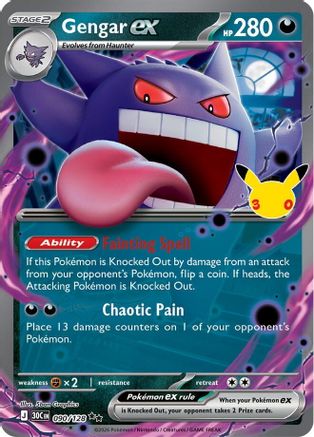 Gengar ex 090  - Holofoil ME 30th Celebration - null