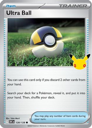 Ultra Ball 128  - Holofoil ME 30th Celebration - Common
