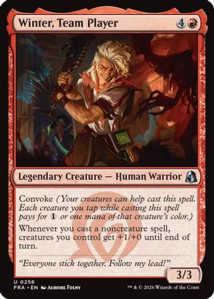 Winter, Team Player (FRA-256) - Reality Fracture Foil