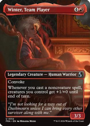 Winter, Team Player (Borderless) (FRA-312) - Reality Fracture Foil
