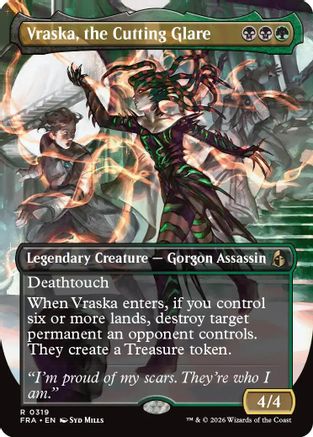 Vraska, the Cutting Glare (Borderless) (FRA-319) - Reality Fracture