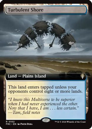 Turbulent Shore (Extended Art) (-102) - Commander: Reality Fracture