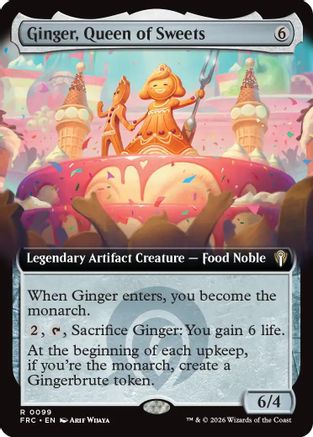 Ginger, Queen of Sweets (Extended Art) (-099) - Commander: Reality Fracture