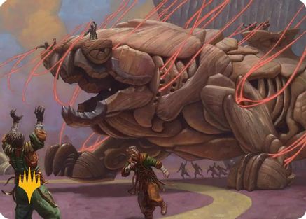 Craterclaw Colossus Art Card (Gold-Stamped) (ASFRA-016) - Art Series: Reality Fracture