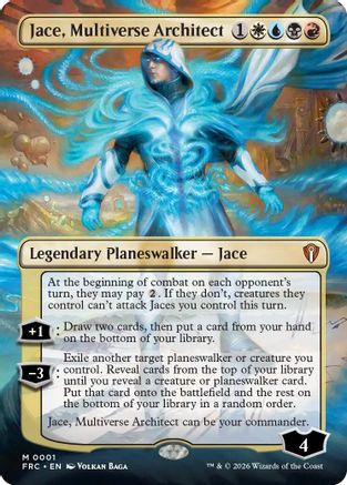 Jace, Multiverse Architect (Borderless) (FRC-001) - Commander: Reality Fracture
