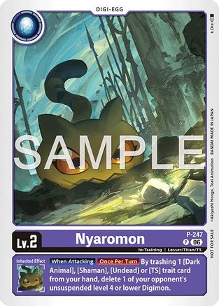 Nyaromon (Official Store Tournament 2026 Vol. 4 Participant) (P-247) - Digimon Promotion Cards