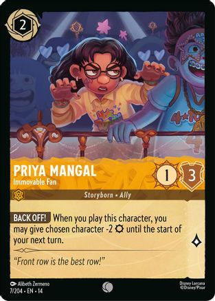 Priya Mangal - Immovable Fan (7/204) - Hyperia City Cold Foil