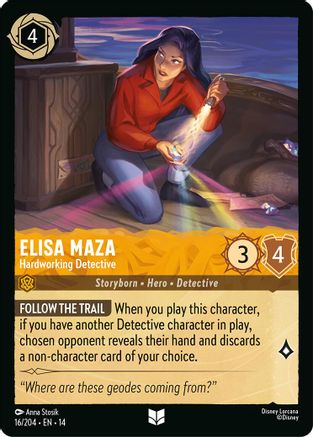 Elisa Maza - Hardworking Detective (16/204) - Hyperia City Cold Foil