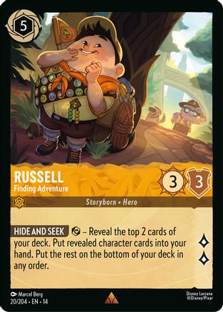 Russell - Finding Adventure (20/204) - Hyperia City Cold Foil