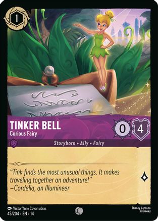 Tinker Bell - Curious Fairy (45/204) - Hyperia City Cold Foil