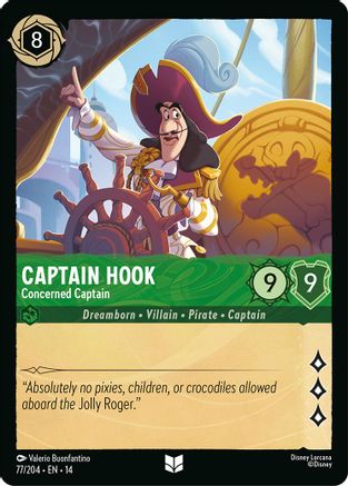 Captain Hook - Concerned Captain (77/204) - Hyperia City