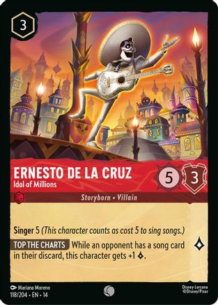 Ernesto de la Cruz - Idol of Millions (118/204) - Hyperia City Cold Foil
