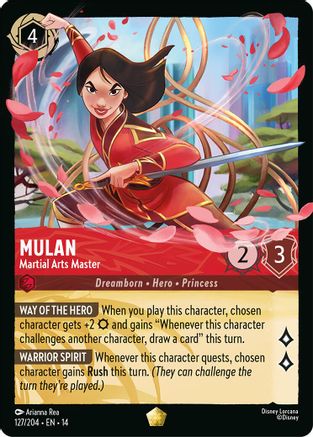 Mulan - Martial Arts Master (127/204) - Hyperia City Cold Foil