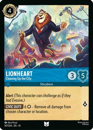 Lionheart - Cleaning Up the City (147/204) - Hyperia City Cold Foil