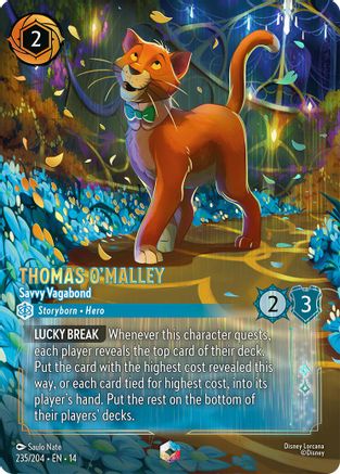 Thomas O'Malley - Savvy Vagabond (Enchanted) (235/204) - Hyperia City Holofoil
