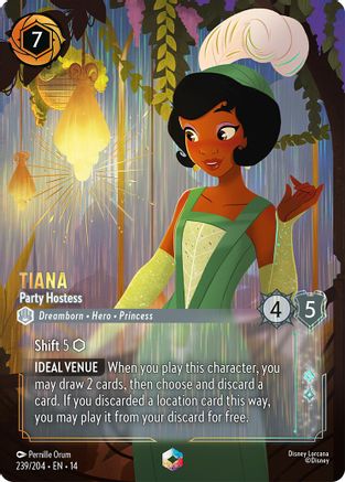 Tiana - Party Hostess (Enchanted) (239/204) - Hyperia City Holofoil