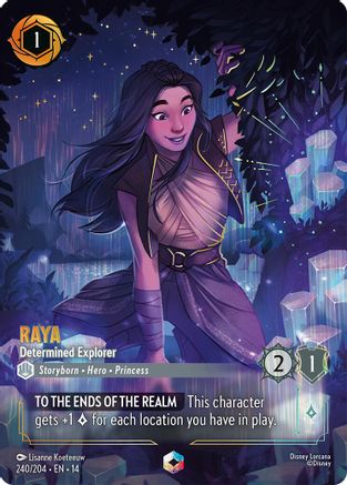 Raya - Determined Explorer (Enchanted) (240/204) - Hyperia City Holofoil